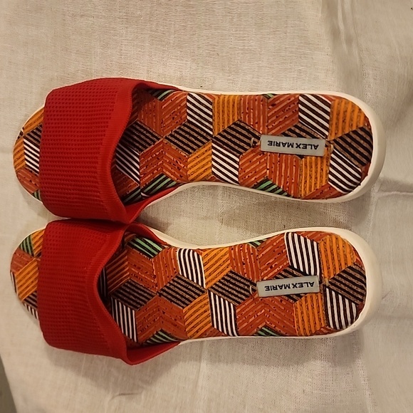 Alex Marie Casperi Orange Sandals Womens Size 9.5 M - Picture 3 of 9